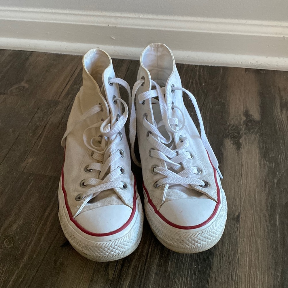 White High-top Converse